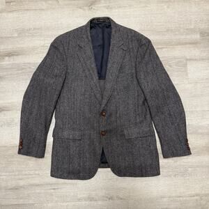 Regent Classic Fit Wool Silk Linen Tweed Sport Coat Blazer Jacket Mens